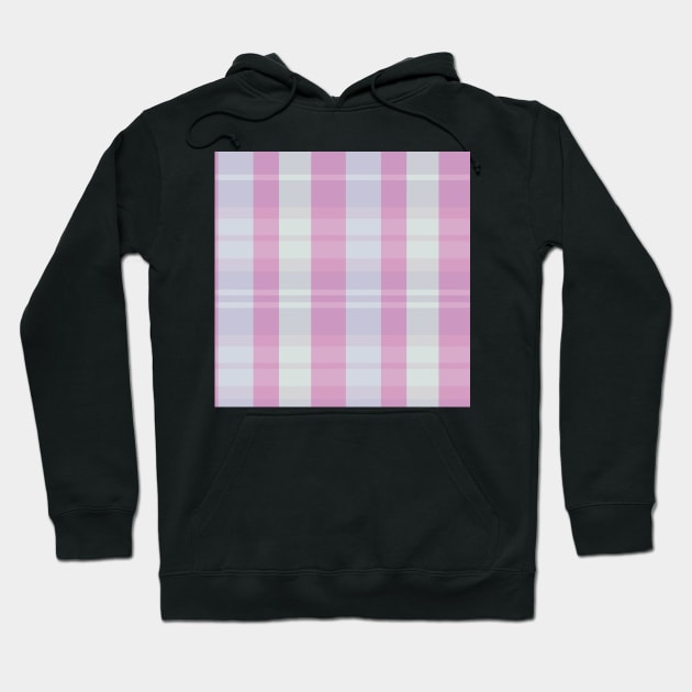 Pastel Aesthetic Evander 2 Hand Drawn Textured Plaid Pattern Hoodie by GenAumonier